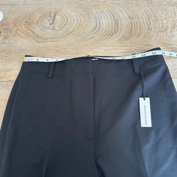 Banana Republic High Rise Flare Italian Wool Pant 10P Black 826931 - Picture 12 of 14
